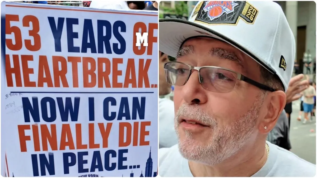 La emoción de un fan de los Knicks: "Ya puedo morirme tranquilo"